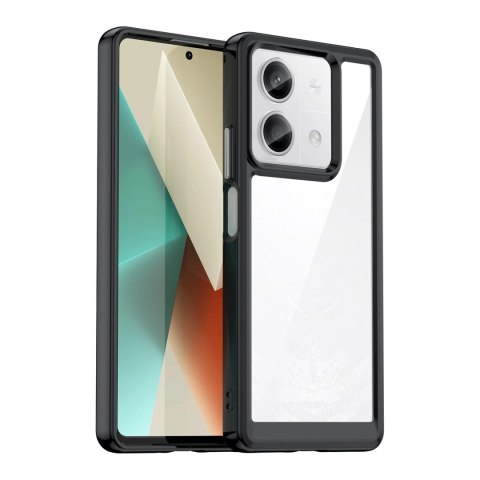 Etui Outer Space Case z żelową ramką do Xiaomi Redmi Note 13 Pro - czarne Etui Outer Space Case z żelową ramką do Xiaomi Redmi Note 13 Pro - czarne