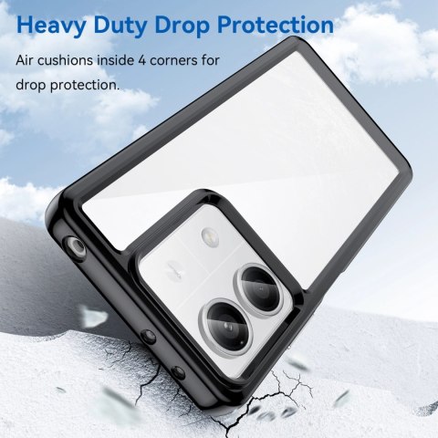 Etui Outer Space Case z żelową ramką do Xiaomi Redmi Note 13 Pro - czarne Etui Outer Space Case z żelową ramką do Xiaomi Redmi Note 13 Pro - czarne