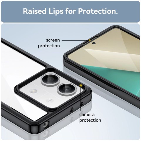 Etui Outer Space Case z żelową ramką do Xiaomi Redmi Note 13 Pro - czarne Etui Outer Space Case z żelową ramką do Xiaomi Redmi Note 13 Pro - czarne