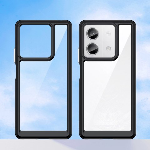 Etui Outer Space Case z żelową ramką do Xiaomi Redmi Note 13 Pro - czarne Etui Outer Space Case z żelową ramką do Xiaomi Redmi Note 13 Pro - czarne