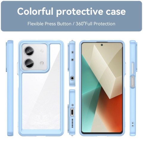 Etui Outer Space Case z żelową ramką do Xiaomi Redmi Note 13 Pro - niebieskie Etui Outer Space Case z żelową ramką do Xiaomi Redmi Note 13 Pro - niebieskie