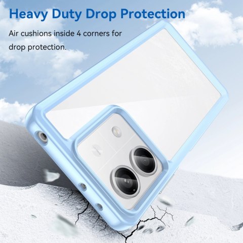 Etui Outer Space Case z żelową ramką do Xiaomi Redmi Note 13 Pro - niebieskie Etui Outer Space Case z żelową ramką do Xiaomi Redmi Note 13 Pro - niebieskie