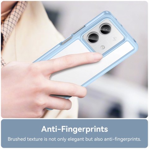 Etui Outer Space Case z żelową ramką do Xiaomi Redmi Note 13 Pro+ - niebieskie Etui Outer Space Case z żelową ramką do Xiaomi Redmi Note 13 Pro+ - niebieskie