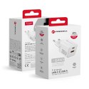 Ładowarka sieciowa do telefonu Forcell F-Energy Mini GaN III USB C + USB A QC4.0 PD 25W VT-25B biała #1 Ładowarka sieciowa do telefonu Forcell F-Energy Mini GaN III USB C + USB A QC4.0 PD 25W VT-25B biała #1