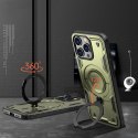 Etui Hybrid Armor Trendy z MagSafe na iPhone 16 Pro Max - zielone