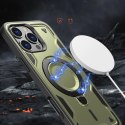 Etui Hybrid Armor Trendy z MagSafe na iPhone 16 Pro Max - zielone