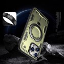 Etui Hybrid Armor Trendy z MagSafe na iPhone 16 Pro Max - zielone