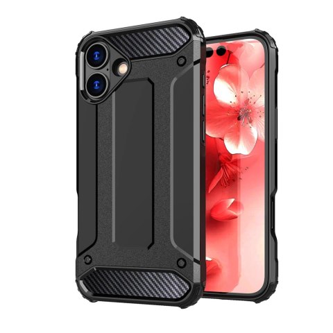 Etui Hybrid Armor pancerne na iPhone 16 Plus - czarne Etui Hybrid Armor pancerne na iPhone 16 Plus - czarne