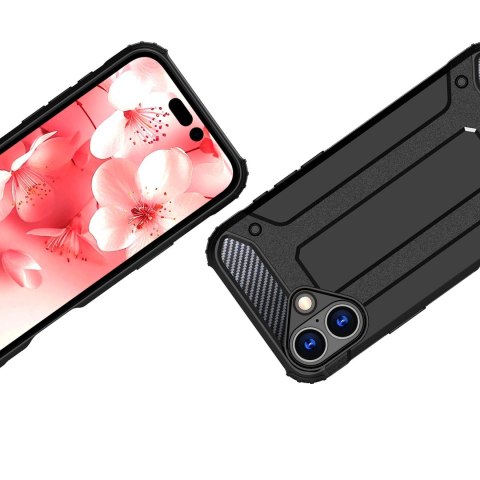 Etui Hybrid Armor pancerne na iPhone 16 Plus - czarne Etui Hybrid Armor pancerne na iPhone 16 Plus - czarne