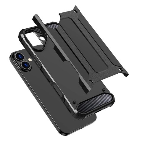 Etui Hybrid Armor pancerne na iPhone 16 Plus - czarne Etui Hybrid Armor pancerne na iPhone 16 Plus - czarne