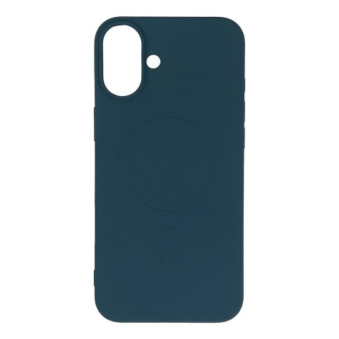 Etui Liquid Silicone Case MagSafe na iPhone 16 Plus - ciemnoniebieskie Etui Liquid Silicone Case MagSafe na iPhone 16 Plus - ciemnoniebieskie