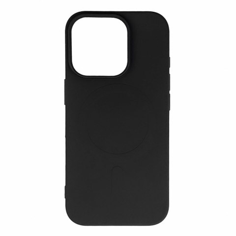 Etui Liquid Silicone Case MagSafe na iPhone 16 Pro - czarne Etui Liquid Silicone Case MagSafe na iPhone 16 Pro - czarne