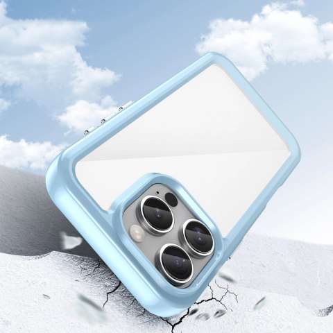 Etui Outer Space Case z żelową ramką do iPhone 16 Pro - niebieskie Etui Outer Space Case z żelową ramką do iPhone 16 Pro - niebieskie