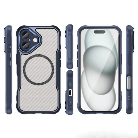 Etui silikonowe Leading Series MagSafe do iPhone 16 Plus - niebieskie Etui silikonowe Leading Series MagSafe do iPhone 16 Plus - niebieskie