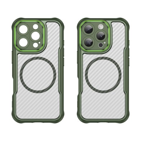 Etui silikonowe Leading Series MagSafe do iPhone 16 Pro Max - zielone Etui silikonowe Leading Series MagSafe do iPhone 16 Pro Max - zielone