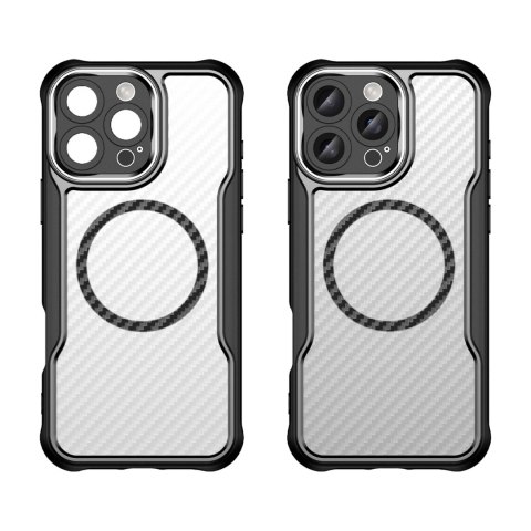 Etui silikonowe Leading Series MagSafe do iPhone 16 Pro - czarne Etui silikonowe Leading Series MagSafe do iPhone 16 Pro - czarne