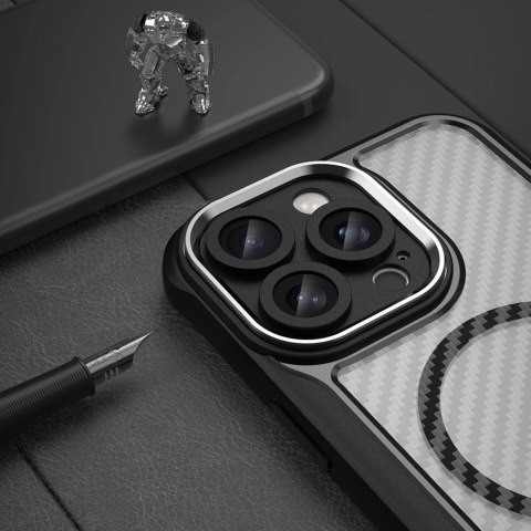 Etui silikonowe Leading Series MagSafe do iPhone 16 Pro - czarne Etui silikonowe Leading Series MagSafe do iPhone 16 Pro - czarne