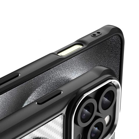 Etui silikonowe Leading Series MagSafe do iPhone 16 Pro - czarne Etui silikonowe Leading Series MagSafe do iPhone 16 Pro - czarne
