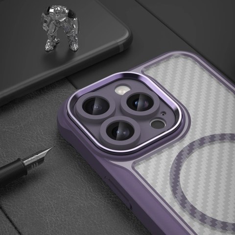 Etui silikonowe Leading Series MagSafe do iPhone 16 Pro - fioletowe Etui silikonowe Leading Series MagSafe do iPhone 16 Pro - fioletowe