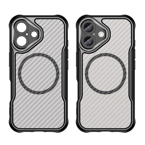 Etui silikonowe Leading Series MagSafe do iPhone 16 - czarne Etui silikonowe Leading Series MagSafe do iPhone 16 - czarne