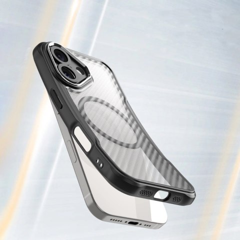 Etui silikonowe Leading Series MagSafe do iPhone 16 - czarne Etui silikonowe Leading Series MagSafe do iPhone 16 - czarne