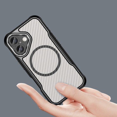 Etui silikonowe Leading Series MagSafe do iPhone 16 - czarne Etui silikonowe Leading Series MagSafe do iPhone 16 - czarne