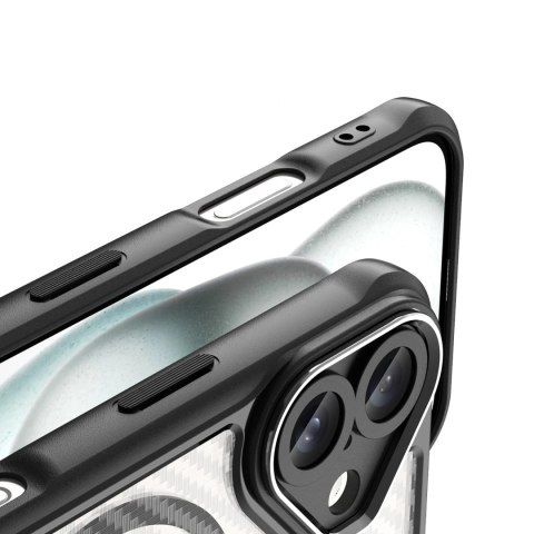 Etui silikonowe Leading Series MagSafe do iPhone 16 - czarne Etui silikonowe Leading Series MagSafe do iPhone 16 - czarne