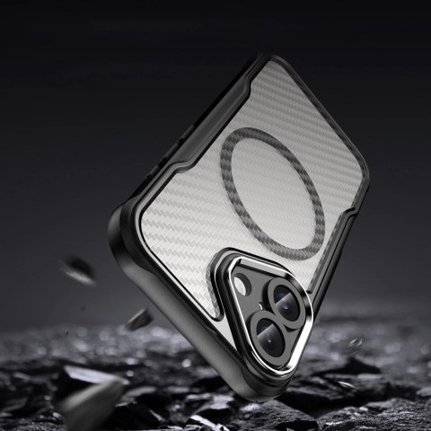 Etui silikonowe Leading Series MagSafe do iPhone 16 - czarne Etui silikonowe Leading Series MagSafe do iPhone 16 - czarne