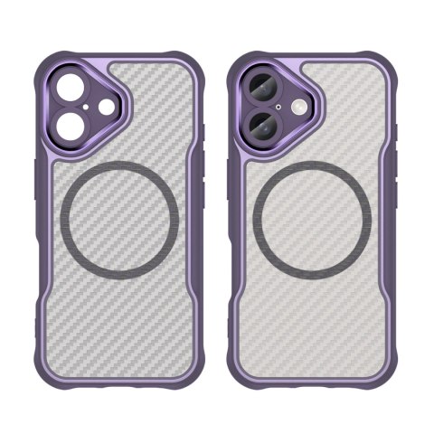 Etui silikonowe Leading Series MagSafe do iPhone 16 - fioletowe Etui silikonowe Leading Series MagSafe do iPhone 16 - fioletowe