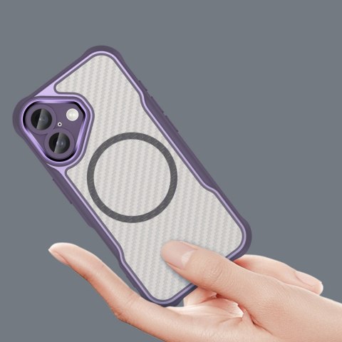 Etui silikonowe Leading Series MagSafe do iPhone 16 - fioletowe Etui silikonowe Leading Series MagSafe do iPhone 16 - fioletowe