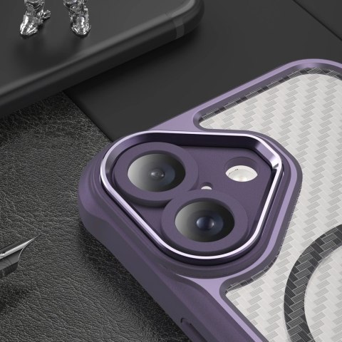 Etui silikonowe Leading Series MagSafe do iPhone 16 - fioletowe Etui silikonowe Leading Series MagSafe do iPhone 16 - fioletowe