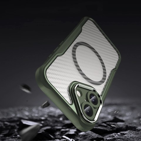 Etui silikonowe Leading Series MagSafe do iPhone 16 - zielone Etui silikonowe Leading Series MagSafe do iPhone 16 - zielone