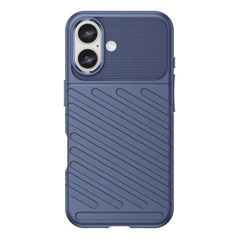 Etui silikonowe Thunder Case do iPhone 16 Plus - niebieskie Etui silikonowe Thunder Case do iPhone 16 Plus - niebieskie