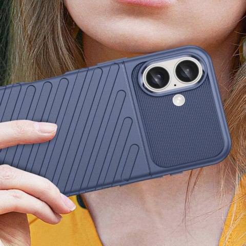 Etui silikonowe Thunder Case do iPhone 16 Plus - niebieskie Etui silikonowe Thunder Case do iPhone 16 Plus - niebieskie