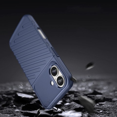 Etui silikonowe Thunder Case do iPhone 16 - niebieskie Etui silikonowe Thunder Case do iPhone 16 - niebieskie