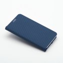 Kabura LUNA Book Carbon do XIAOMI Redmi Note 14 4G (GLOBAL - 164,84mm x 78,15mm x 8,16mm) niebieski