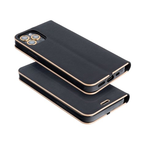 Kabura LUNA Book Gold do XIAOMI Redmi Note 14 4G (GLOBAL - 164,84mm x 78,15mm x 8,16mm) czarny Kabura LUNA Book Gold do XIAOMI Redmi Note 14 4G (GLOBAL - 164,84mm x 78,15mm x 8,16mm) czarny
