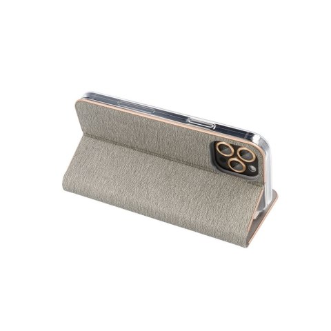Kabura LUNA Book Gold do XIAOMI Redmi Note 14 4G (GLOBAL - 164,84mm x 78,15mm x 8,16mm) srebrny Kabura LUNA Book Gold do XIAOMI Redmi Note 14 4G (GLOBAL - 164,84mm x 78,15mm x 8,16mm) srebrny