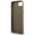 Guess Nakładka HC MagSafe Grained PU Triangle Logo do iPhone 16e Brązowa Guess Nakładka HC MagSafe Grained PU Triangle Logo do iPhone 16e Brązowa
