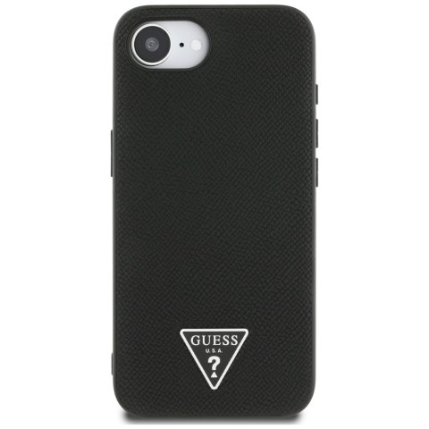 Guess Nakładka HC MagSafe Grained PU Triangle Logo do iPhone 16e Czarna Guess Nakładka HC MagSafe Grained PU Triangle Logo do iPhone 16e Czarna