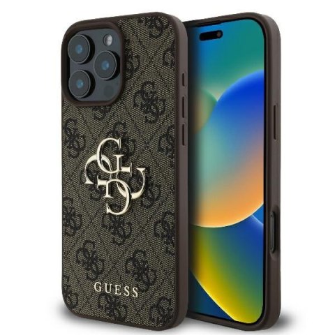 Guess nakładka 4G Big Logo do iPhone 16 Pro Max 6,9" GUHCP16X4GMGBR brązowa Guess nakładka 4G Big Logo do iPhone 16 Pro Max 6,9" GUHCP16X4GMGBR brązowa