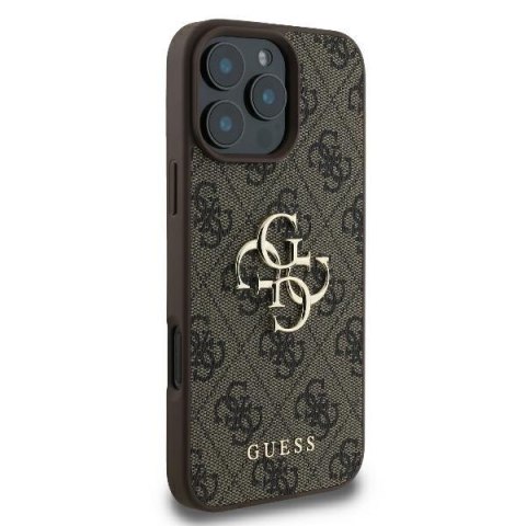 Guess nakładka 4G Big Logo do iPhone 16 Pro Max 6,9" GUHCP16X4GMGBR brązowa Guess nakładka 4G Big Logo do iPhone 16 Pro Max 6,9" GUHCP16X4GMGBR brązowa