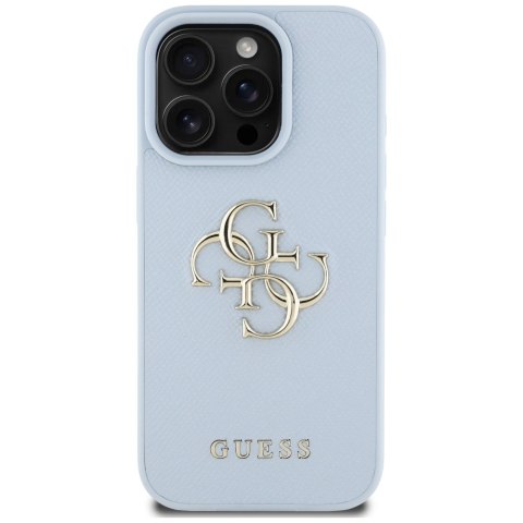 Guess nakładka Hardcase PU Grained Big 4G and Classic Logo do iPhone 16 Pro Max 6,9" Niebieska Guess nakładka Hardcase PU Grained Big 4G and Classic Logo do iPhone 16 Pro Max 6,9" Niebieska