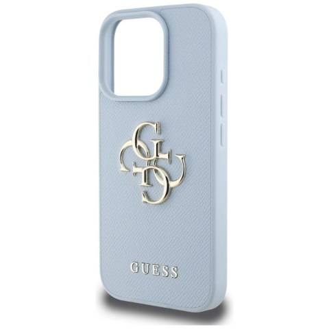 Guess nakładka Hardcase PU Grained Big 4G and Classic Logo do iPhone 16 Pro Max 6,9" Niebieska Guess nakładka Hardcase PU Grained Big 4G and Classic Logo do iPhone 16 Pro Max 6,9" Niebieska