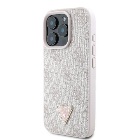 Guess nakładka Leather Metal Logo Strass Crossbody do iPhone 16 Pro Max 6,9" GUHCP16XP4TDSCPP różowa Guess nakładka Leather Metal Logo Strass Crossbody do iPhone 16 Pro Max 6,9" GUHCP16XP4TDSCPP różowa