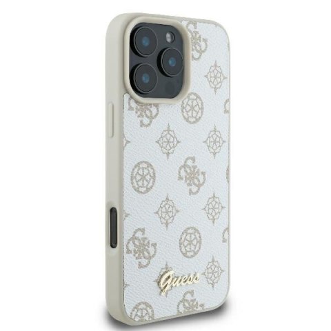 Guess nakładka Peony Script Logo do iPhone 16 Pro Max 6,9" GUHMP16XPGPYSH biała MagSafe Guess nakładka Peony Script Logo do iPhone 16 Pro Max 6,9" GUHMP16XPGPYSH biała MagSafe
