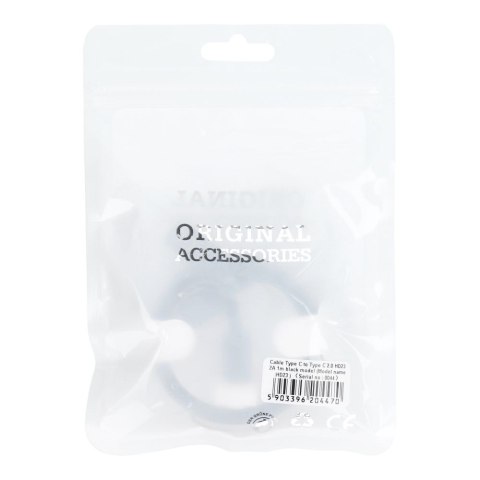 Kabel Typ C do Typ C PD 40W HD23 1 m czarny Kabel Typ C do Typ C PD 40W HD23 1 m czarny