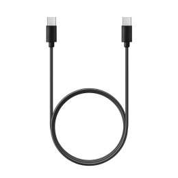 Kabel Typ C do Typ C PD QC 3A 60W C296 (długa końcówka 8mm) 1 m czarny
