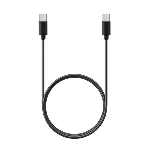 Kabel Typ C do Typ C PD QC 3A 60W C296 (długa końcówka 8mm) 1 m czarny Kabel Typ C do Typ C PD QC 3A 60W C296 (długa końcówka 8mm) 1 m czarny