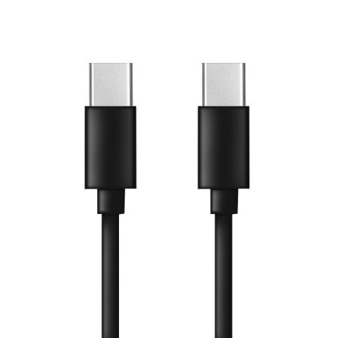 Kabel Typ C do Typ C PD QC 3A 60W C296 (długa końcówka 8mm) 1 m czarny Kabel Typ C do Typ C PD QC 3A 60W C296 (długa końcówka 8mm) 1 m czarny